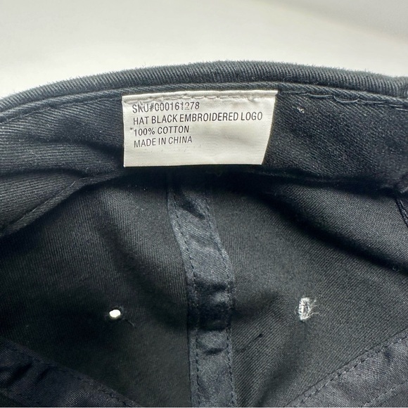 Starbucks Employee Uniform Mermaid Barista Logo Strapback Black Hat Cap - Picture 5 of 6